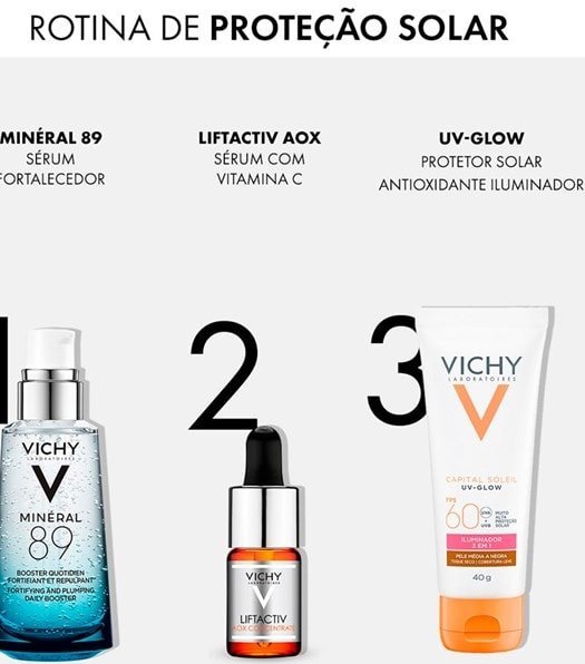 Protetor Solar Facial UV-Glow FPS60 Com Cor 40g - Imagem 8